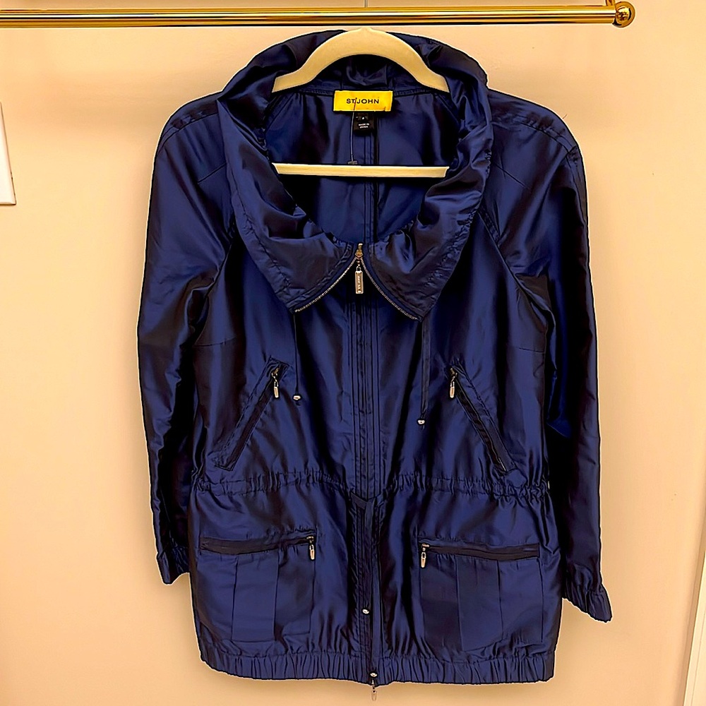 St. John blue jacket size P XS 0 2 4